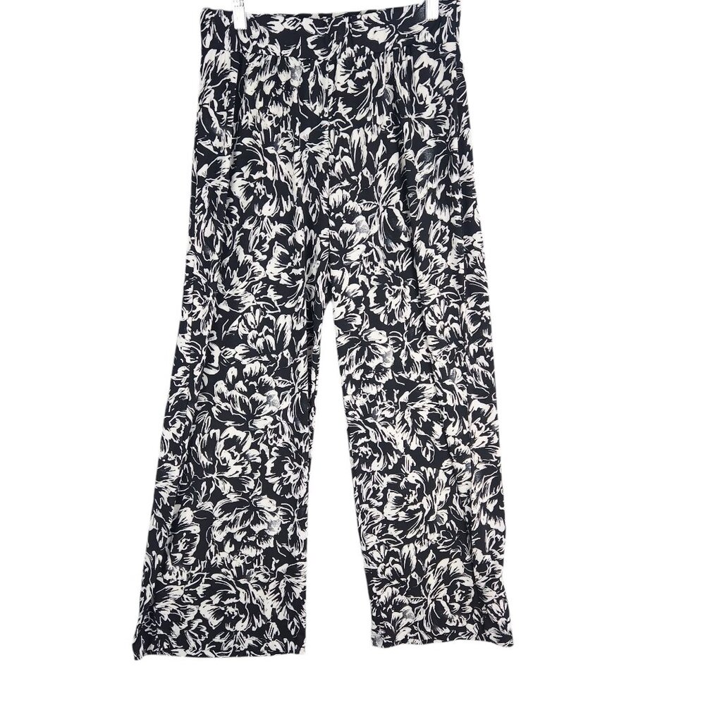 Jessica London Women's Floral Wide-Leg Pants Size 12